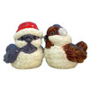 Holiday Winter Christmas Birds with Santa Hats Salt and Pepper Shakers