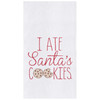 I Ate Santas Cookies Embroidered Flour Sack Kitchen Dish Towel