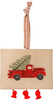 Tis the Season Red Pickup Truck Christmas Ornament Gift Card Holder