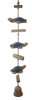 Sea Turtles and Driftwood Hanging Dangle Figurine 34 Inches