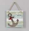 Relax Life is Good Ships Anchor Wall Sign Wood 6 Inches