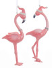 Kurt Adler Millennial Pink Flamingos in Santa Hats Holiday Ornaments Set of 2