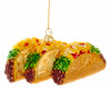 Kurt Adler Noble Gems Beef Tacos Christmas Holiday Ornament Glass