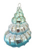 Jeweled Conch Shell Christmas Holiday Ornament Glass