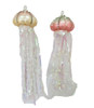 Jeweled Jellyfish Set of 2 Christmas Holiday Ornaments