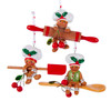 Gingerbread Chefs Rolling Pin Spoon Spatula Christmas Holiday Ornaments Set of 3