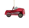 Fire Truck Red Christmas Holiday Ornament Glass 4.5 Inches