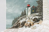 Christmas At Bass Harbor Sculpted Embossed 16 Boxed Holiday Cards and Envelopes