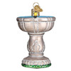 Birds Playing in Birdbath Christmas Holiday Ornament