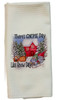 Snow Day Gnomes Microfiber Waffle Weave Kitchen Dish Towel