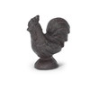 Farmhouse Rooster Miniature Figurine Brown Cast Iron
