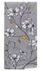 Sweet Home Gray Floral Dual Purpose Kitchen Terry Towel