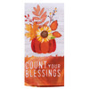 Harvest Count Blessings Pumpkin Arrangement Dual Purpose Kitchen Terry Towel