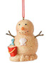 Sandy Beachy Snowman with Sand Bucket Christmas Holiday Ornament