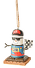 Smores Race Car Driver Christmas Holiday Ornament