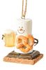 Smores Enjoying Pretzel and Beer Christmas Holiday Ornament