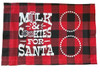 Milk & Cookies for Santa Red Buffalo Plaid Christmas Holiday Placemat
