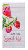 Live the Sweet Life Strawberries Dual Purpose Kitchen Terry Towel
