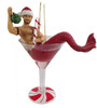 Mistletoe Santa Candy Cane Merman Christmas Holiday Ornament December Diamonds