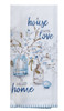 Blue Escape House with Love Flour Sack Kitchen Towel