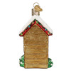 Holiday Outhouse Christmas Ornament Blown Glass