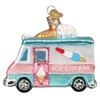 Ice Cream Truck Summer Treats Christmas Holiday Ornament Blown Glass