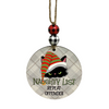 Naughty List Repeat Offender Bad Mood Kitty Cat Christmas Ornament Wood