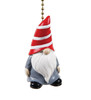 Gnome in Red and White Hat Ceiling Fan Pull or Light Pull Chain