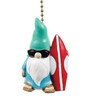 Gnome Going Surfing Wearing Sunglasses Ceiling Fan Pull or Light Pull Chain