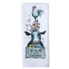 Farmhouse Cow Pig Chicken Life All About Balance Waffle Weave Kitchen Towel