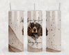 Cocker Spaniel Dog Life Isn't Perfect 20 Oz Skinny Metal Tumbler w/Lid and Straw