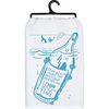 Dear Beach I Think About You All the Time Cotton Kitchen Dish Towel