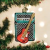 Electric Guitar and Amp Old World Christmas Holiday Ornament Glass