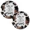 She is Strong Fearless Loving Patient Mom Coasters for Car Cup Holders Set of 2