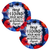 Hey Found Your Nose In My Business Snarky Coasters for Car Cup Holders Set of 2