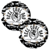 Reel Cool Dad Fishing Black and White Coasters for Car Cup Holders Set of 2