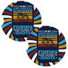 Not Anti-Social Just Rather Be Fishing Coasters for Car Cup Holders Set of 2