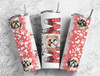 Lhasa Apso Dog Mom 20 Oz Insulated Skinny Metal Tumbler w/Lid and Straw