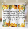 Isaiah 40:31 Soar on Wings Like Eagles Sunflowers 20 Oz Metal Tumbler Lid Straw