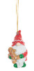 Gnomes With Gingerbread Cookies Christmas Holiday Ornaments Set of 3