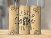 Jesus Coffee Prayer Religious 20 Oz Skinny Metal Tumbler w/Lid and Straw