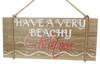 Coastal Have a Very Beachy Christmas Wood Wall Decor Plaque 20 Inch