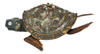 Coastal Turtle Encrusted Pearls 10 Inch Tabletop Figurine Katherine's Collection