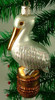 Nautical Ocean Bird Pelican Christmas Holiday Ornament