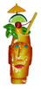 Tropical Zombie Drink Tiki Bar Deco Haitian Metal Art