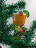 Tropical Tiki Bar Orange Fruit Drink Christmas Holiday Ornament