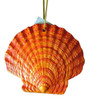 Tropical Beach Seashell Christmas Ornament Reddish Orange ORNShell07
