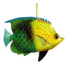 Tropical Fish Sea Life Christmas Ornament 6 Inches Green and Yellow ORN37 Resin