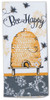 Bee Happy Yellow and Black Hive 28 Inch Kitchen Dish Tea Towel Cotton