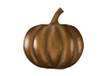 Fall Pumpkin Shaped Metal Napkin Ring Bronzed Finish